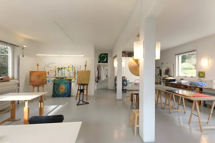 Innenraum des Ateliers freiraum, Ansicht 2
